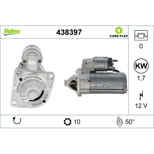 Démarreur valeo 438397 - démarreur,