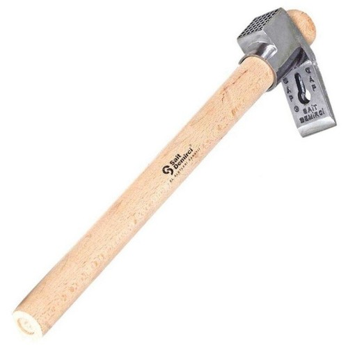 Poignée bois acier - bois, en
