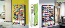 ETAGERE MEUBLE DE RANGEMENT POUR 50 PAIRES DE CHAUSSURES