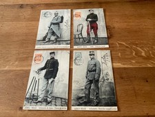 4 cartes postales militaire