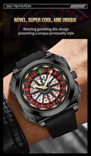 Montre Sport & Jeu ♠️♥️♣️♦️  Bracelet Noir ? Look Unique Dynamique ?