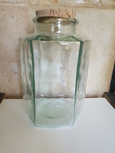 Grand bocal verre épais - verre,