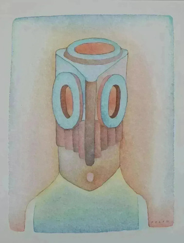 Jean michel folon visage - folon,