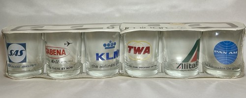 Airline logo lowball glasses - logo,