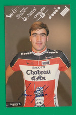 CYCLING cycling card GIOVANNI FIDANZA team CHATEAU D'AX 1989 Signed