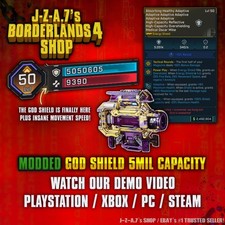 Borderlands 4✨ MODDED 5 MIL+ CAPACITY INVINCIBLE GOD SHIELD BL4✅PC-PS-XBOX✨