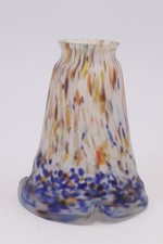 Tulip Marble Glass Paste Lamp 1900 Art Nouveau Unsigned