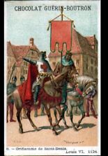 CHOCOLATE IMAGE GUERIN BOUTRON 6 / ORIFLAMME FLAG of SAINT-DENIS LOUIS VI 1124