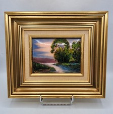 Cadre émaux sur cuivre de