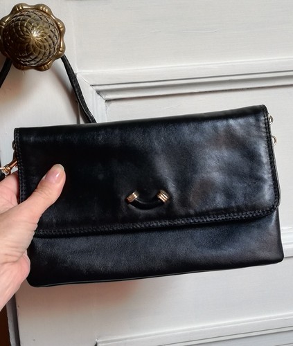 Sac pochette cuir - en,