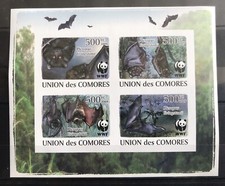 Comoros - WWF/ Bats on stamps - Timbres - Imperf. - MNH** - Del.10