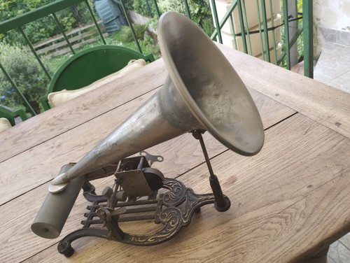 Phonographe lyre cylindres - lyre, cylindres.