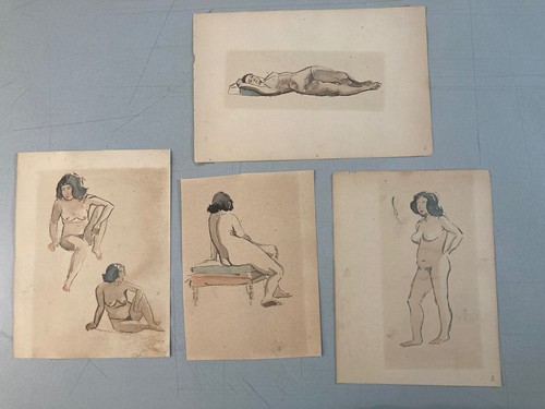 Lot beau dessins aquarelle - 4,