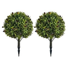 Lot De 2 Arbres Topiaires