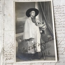 Photo card costume Aristide Bruant 1916 Brussels