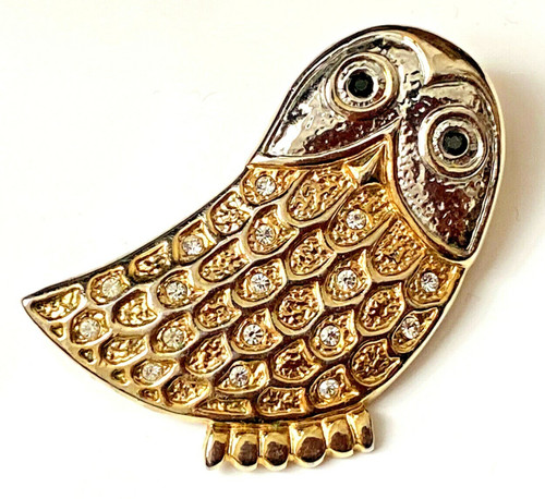 Broche vintage hibou - hibou, chouette