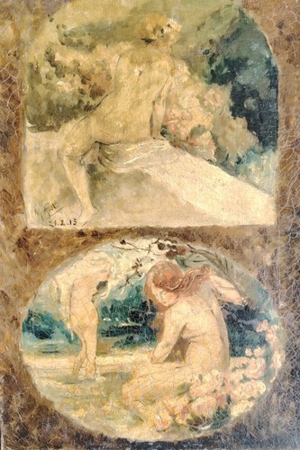 Belle huile sur toile - ", les