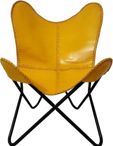 Chaise papillon rétro cuir - chaise,