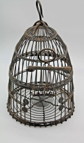 Ancienne cage oiseaux en - cage, à
