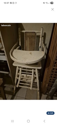 Chaise haute bébé vintage - bébé,