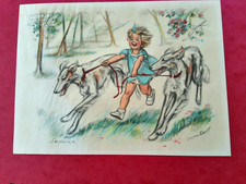 GERMAINE BOURET  GRANDE GRAVURE  23,5 X 17,5 CM   VERTIGE