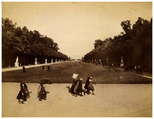 France, Versailles, Le Tapis Vert Vintage Albumen Print, Albumen Print 2