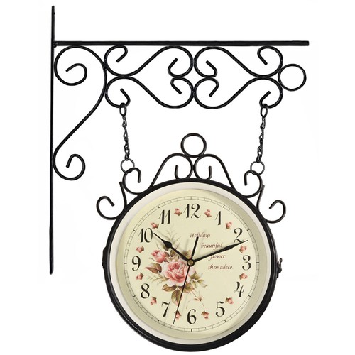 Horloge murale bifaciale - horloge,