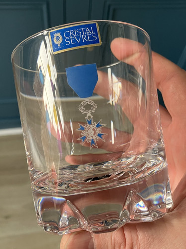 Rare verre whisky cristal - rare,