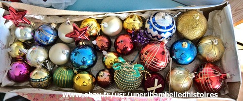Lot boules noël - de,