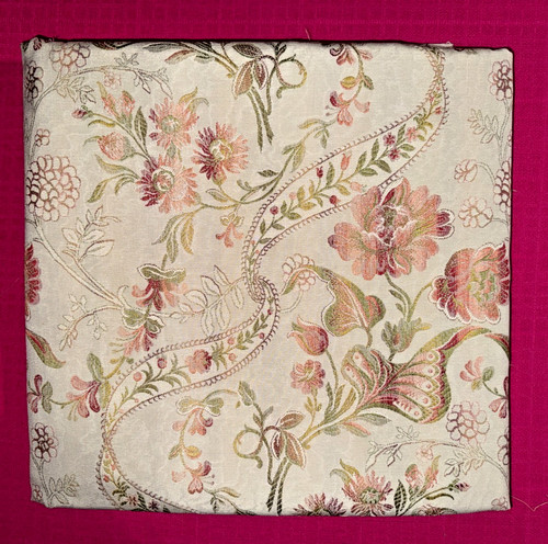 Antique silk damask flower - antique,