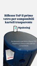 Reflective Glass Top Fits Kartell Mpdesing Rome Component MPD Accessory