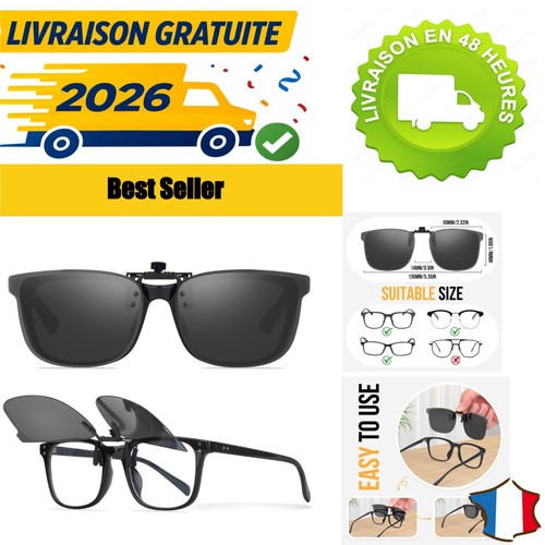 Clip solaire lunettes vue - solaire,