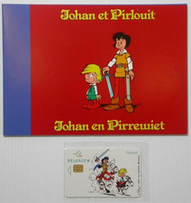 Peyo - Johan & Pirlouit - Limité & Numéroté -Carte téléphone Belgacom-2002.