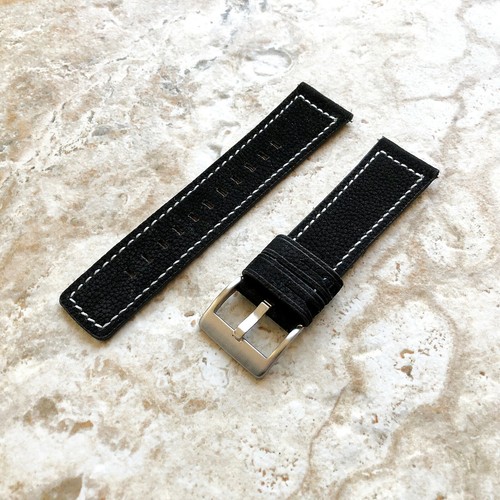 Daim noir cousu - noir,