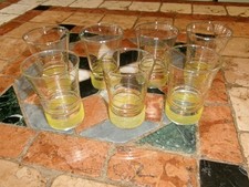 Lot de  7 verres granité