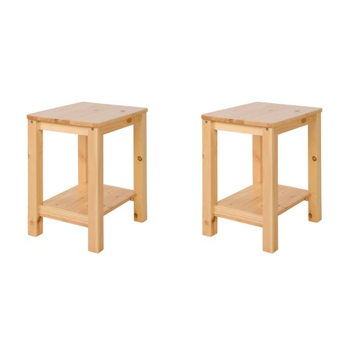 Set tabourets bois de pin - set, 2
