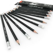 Bruynzeel sans Gluten Hb Graphite Crayons avec Caoutchouc Pointe - Boîte De 12