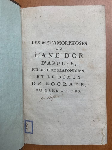Les métamorphose ane - ou, l'ane