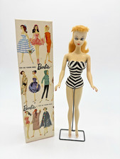 Vintage Barbie 1959,  Ponytail N° 1 Barbie  Swimsuit - Holes In Feet,  Japon