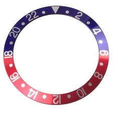 Lunette incrustée bleu/rouge