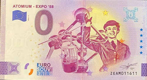 Billet euro atomium expo - ,