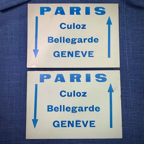 Lot plaques itinéraire sncf - 2,