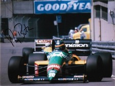 Thierry Boutsen US Detroit Grand Prix F1 signed photo autograph Benetton Jordan
