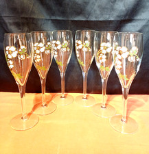 lot 6 flutes verre champagne