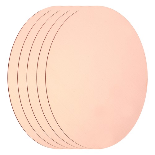 Pcs plaque ronde cuivre - ronde, en