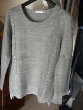 PULL OVER FEMME AVEC LAINE CACHEMIRE... coloris gris clair T 5 ou 44 - NEUF