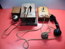 Ensemble d'ancien Téléphone mural J WICH avec sonette