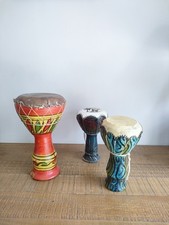 Lot De 3 Tambours Djembé