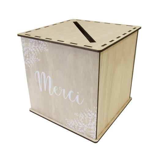 Urne bois cubique - urne, mariage