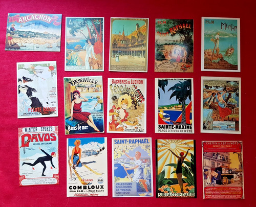 Lot cartes postales - lot, 15